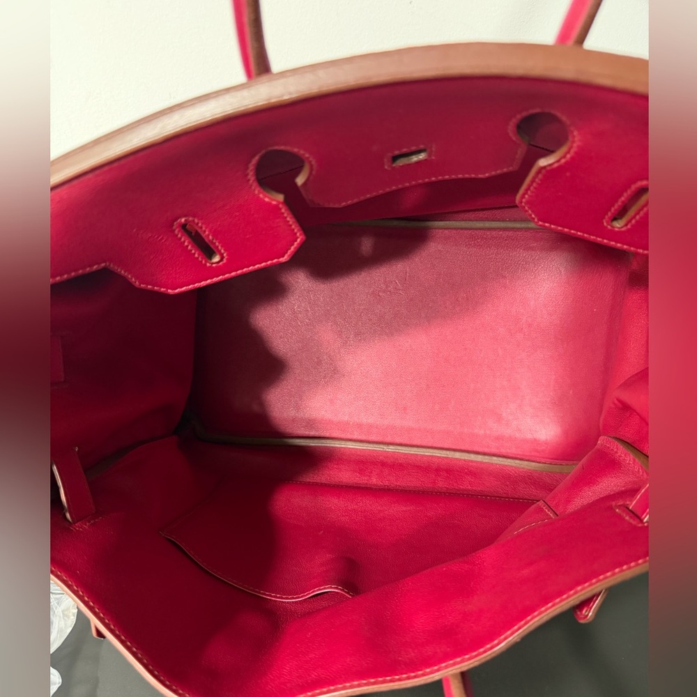 Authentic Hermes’ rouge roubis birkin 35 - Picture 13 of 13